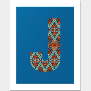 Letter J- boho design Posters and Art